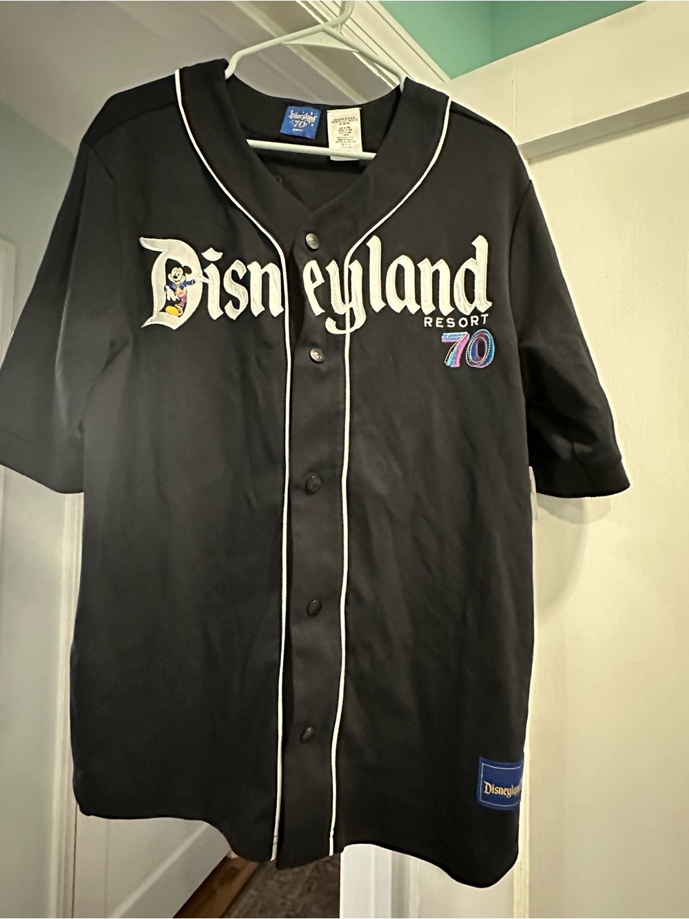 Disneyland Resort '70 Black Baseball Jersey